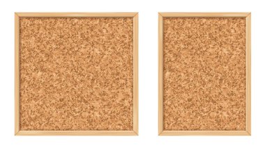 Ahşap çerçeveli mantar vektör tahtası ve düzensiz tahıl desenli doğal mantar dokusu. Eğitim broşları, ofis yönetim kurulu çalışma alanı, verimlilik masası şablonu