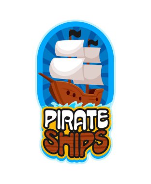 Korsan yelkenli Y2K çıkartması ya da yama. Filibuster denizcilik vintage etiketi, korsanlık ve yelkencilik retro vektör etiketi. Corsair Marine Y2K etiketli, siyah bayraklı karavan gemisi denizde yüzüyor.