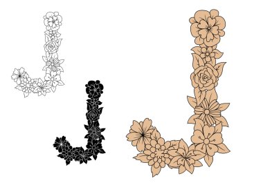 Free Free 282 Floral Letter J Svg SVG PNG EPS DXF File