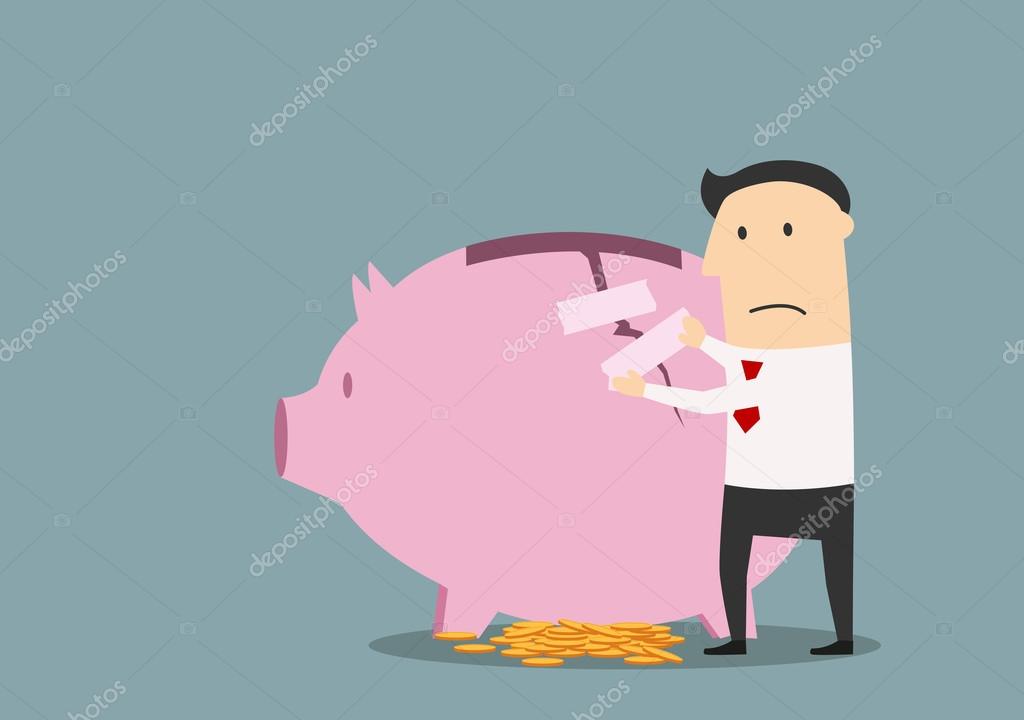 Broken piggy bank Vector Art Stock Images | Depositphotos Broken piggy bank Vector Art Stock Images | Depositphotos