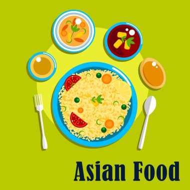 Traditional indian cuisine, food and spices