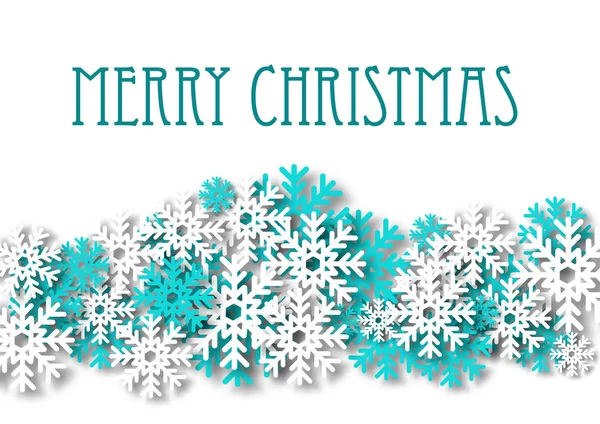 Christmas background with snowflakes ornament — Stockový vektor