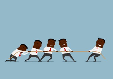 Tug of war business competition
