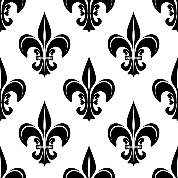 Vintage royal fleur-de-lis seamless pattern — ストックベクタ