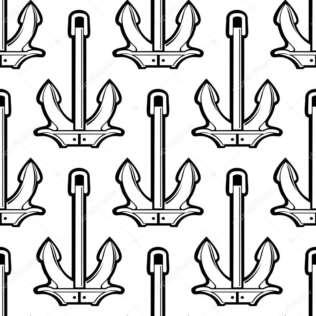 depositphotos 96209726 stock illustration black and white stockless anchors