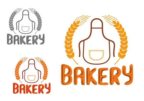 Bakery shop signboard or emblem design — Stock Vector