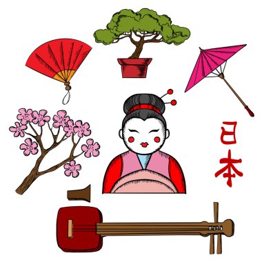 Japanese travel and culture icons