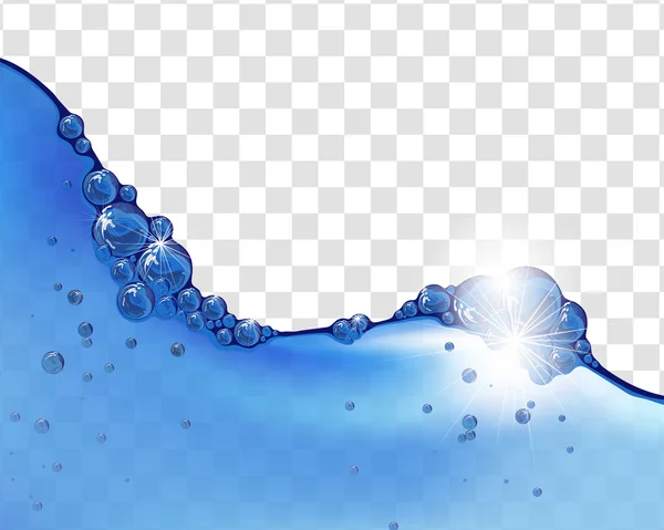 Onda blu dell'acqua — Vettoriale Stock