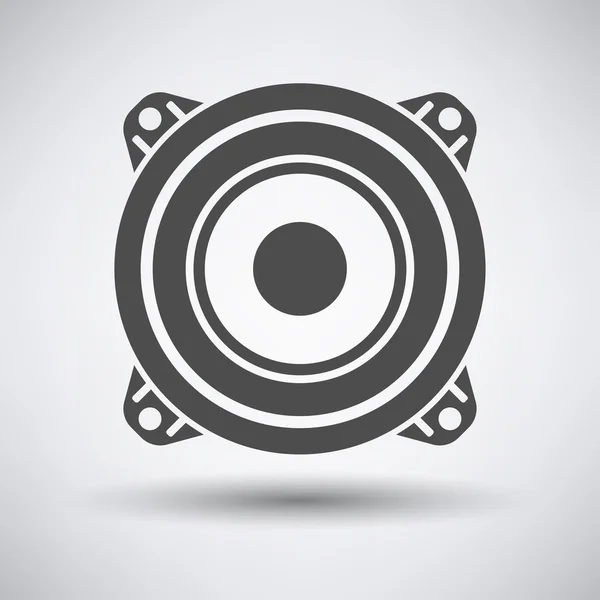 Icono del altavoz en gris — Vector de stock