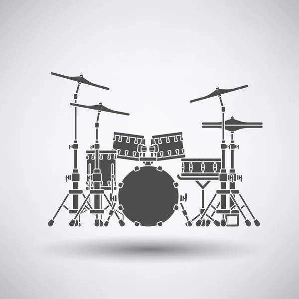 Het vastgestelde pictogram Drum — Stockvector