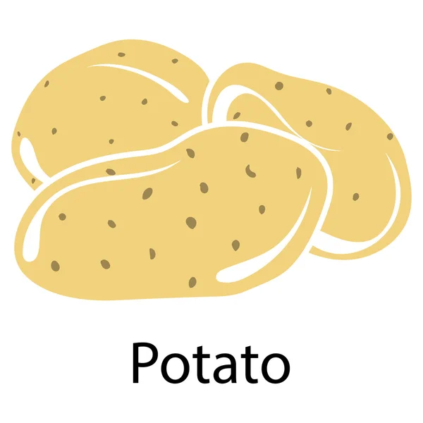 Üç patates simgesi — Stok Vektör
