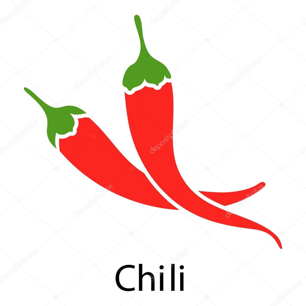 Red chili peppers icon