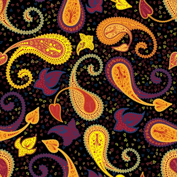 Seamless Paisley Pattern — Stock Vector