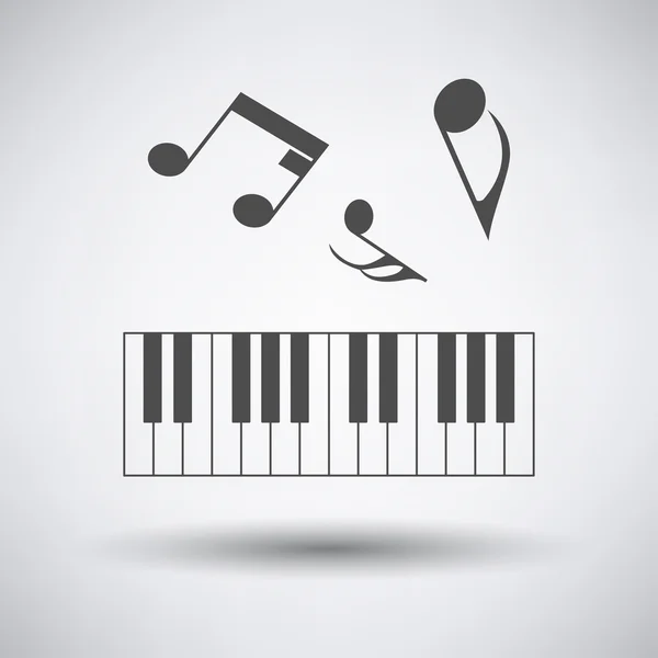 Piano toetsenbord pictogram — Stockvector