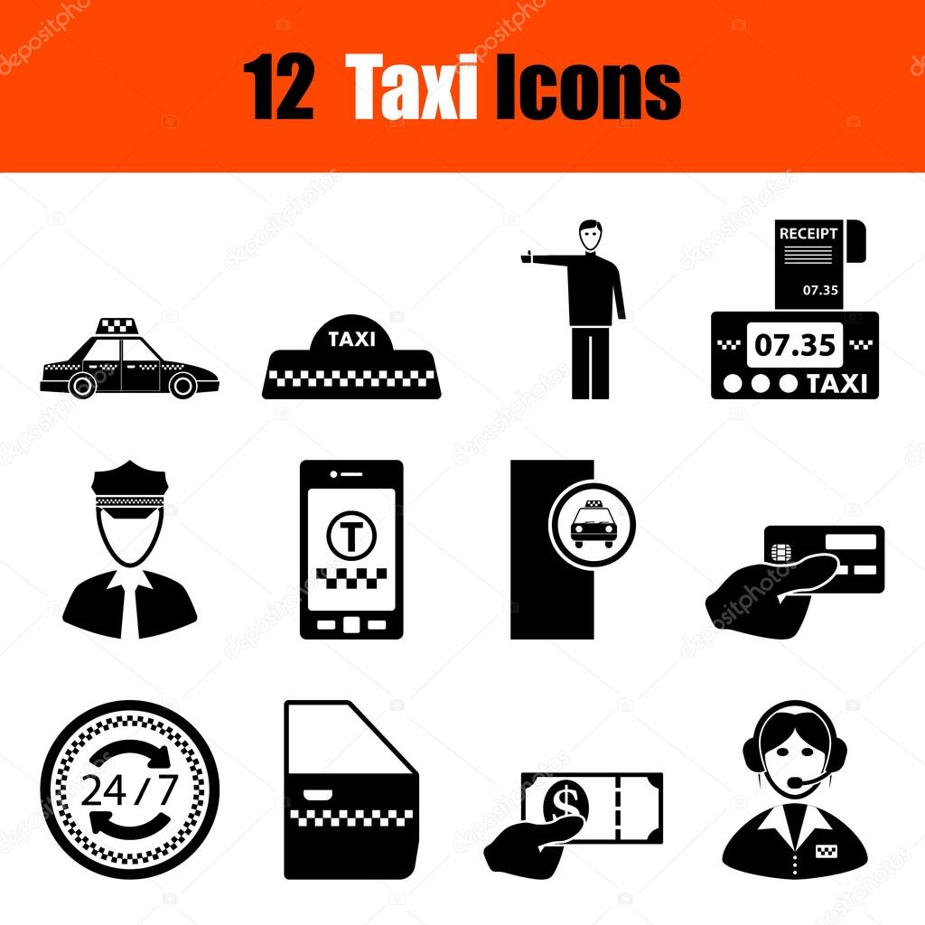 Set of Taxi icons