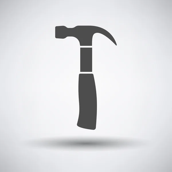 Icona del martello grigio — Vettoriale Stock