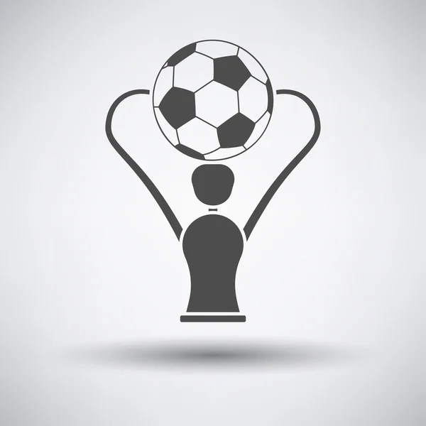 Voetbal beker pictogram — Stockvector