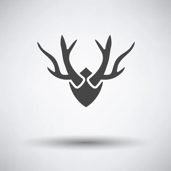 Deer's antlers icon — Stock Vector