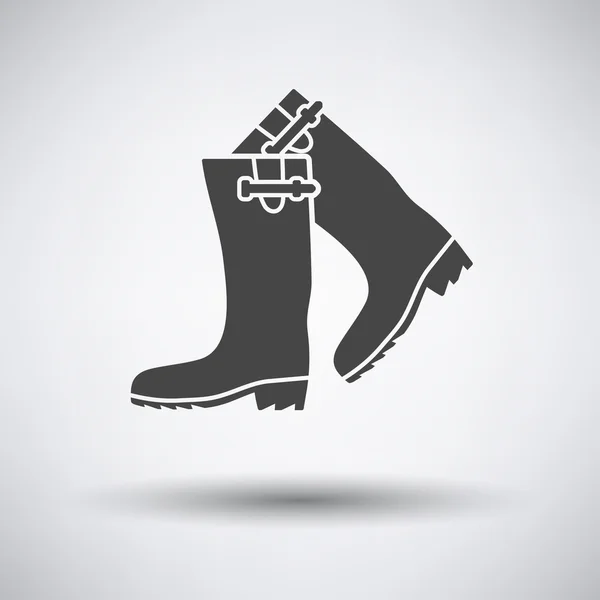 Hunter's rubber boots icon — Stock Vector