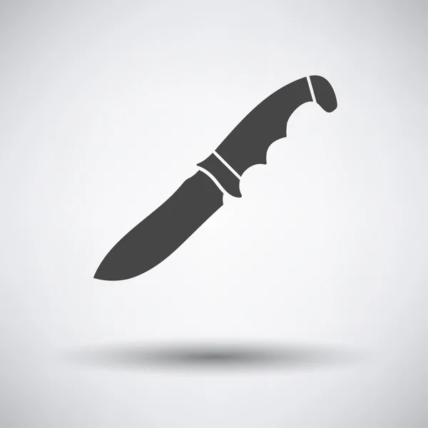 Icône couteau de chasse — Image vectorielle