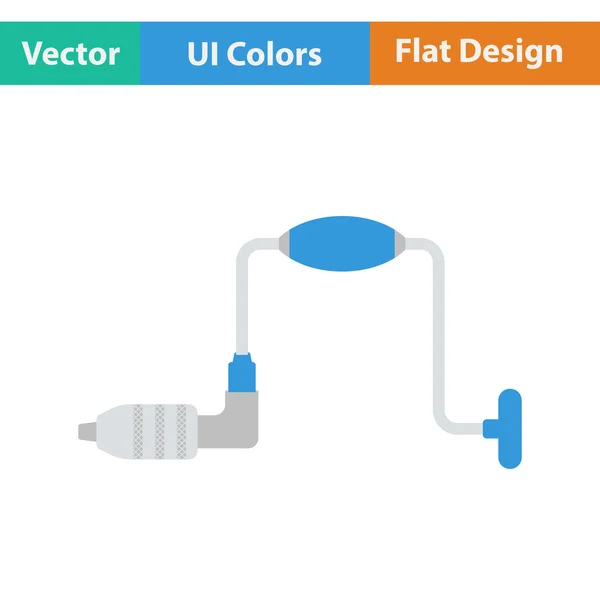 Ícone de design plano de calibre — Vetor de Stock