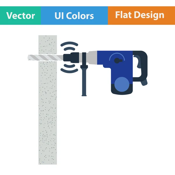 Perforator wiercenia ścian — Wektor stockowy