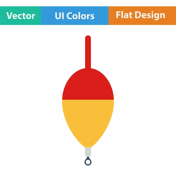 Icône de conception plate de flotteur — Image vectorielle