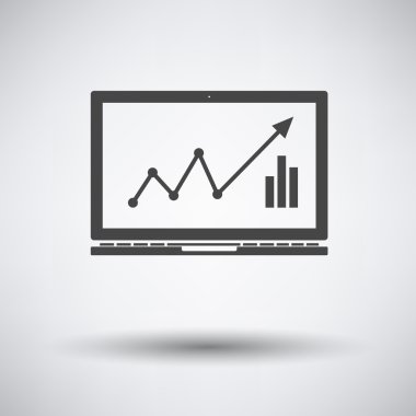 Laptop ile grafik simgesini