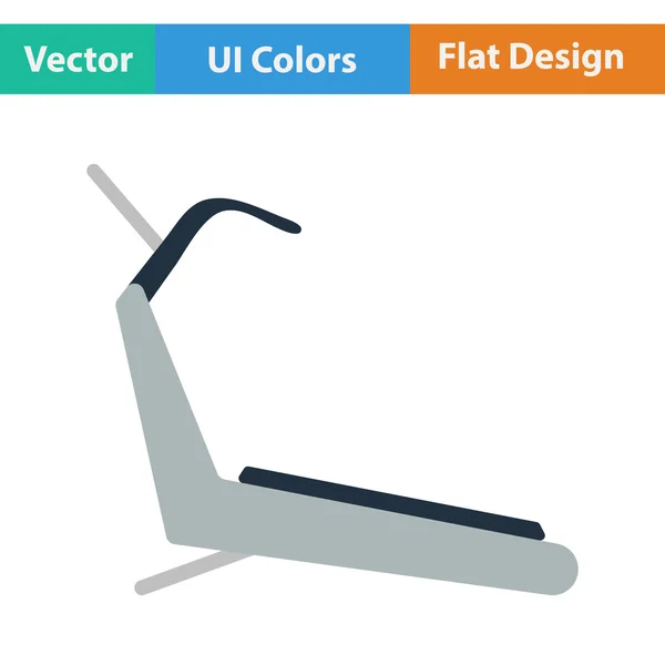 Плоский дизайн значок бігова доріжка — стоковий вектор