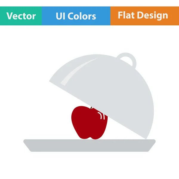 Apple sisällä cloche kuvake — vektorikuva