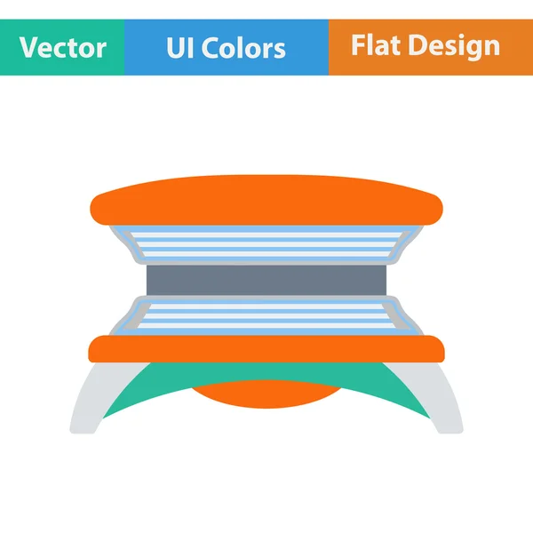 Icône de design plat de Solarium — Image vectorielle