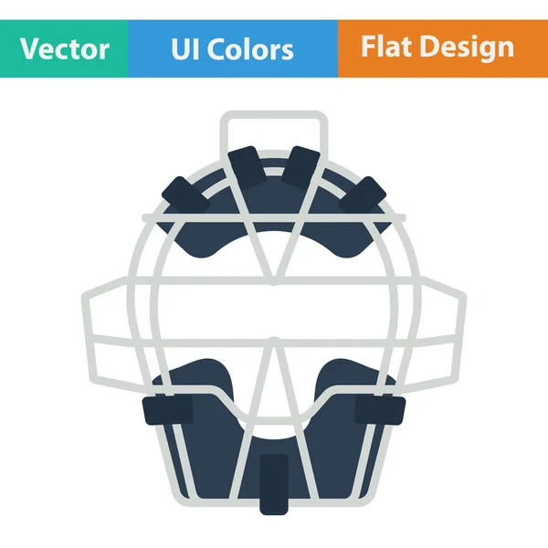 Baseball face protector ikonen — Stock vektor