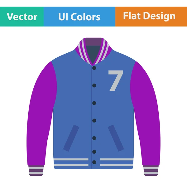 Baseball jacket icon — Stock Vector
