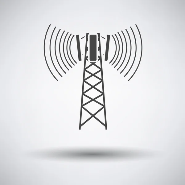 Cellulära radio-och TV-antenn ikonen — Stock vektor