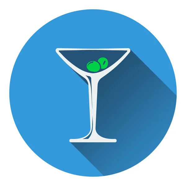 Icône de verre à cocktail — Image vectorielle