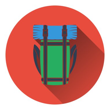 Kamp sırt çantası simgesini