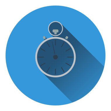 Kronometre simgesi. düz dizayn