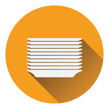 Plakaları yığını simgesi