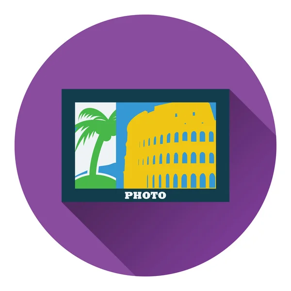 Digitale foto frame-pictogram — Stockvector