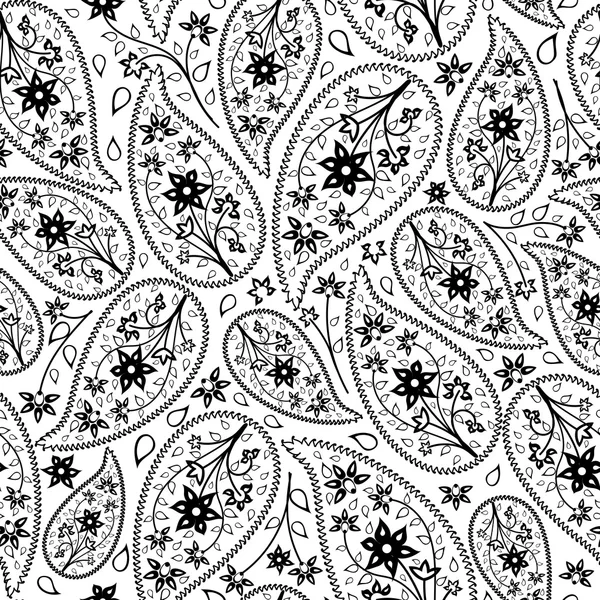 Oosterse paisley naadloos patroon — Stockvector