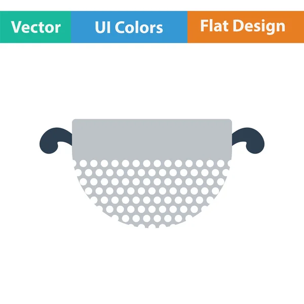 Kitchen colander icon — Stock Vector