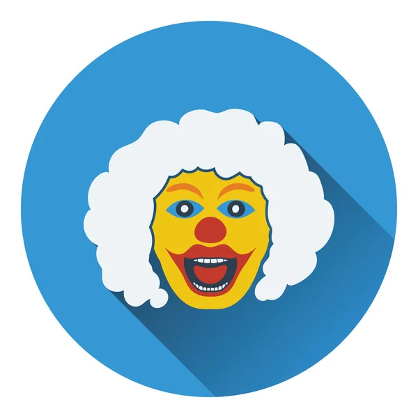 Party Clown Gesicht Ikone — Stockvektor