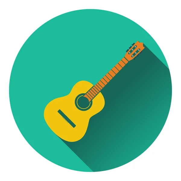Icon of acoustic guitar — Stock Vector