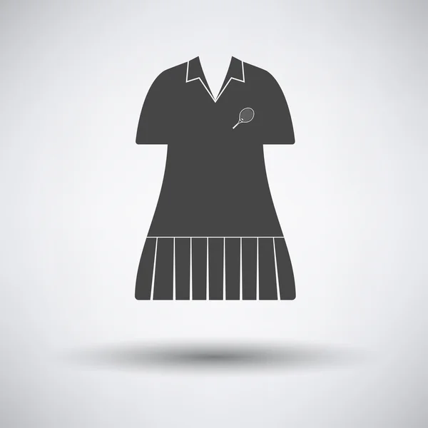 Tenis mujer uniforme icono — Archivo Imágenes Vectoriales