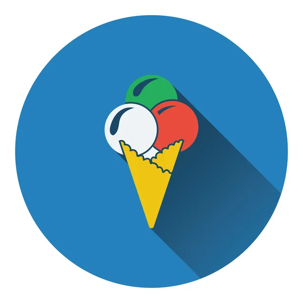 Ice - cream cone pictogram — Stockvector