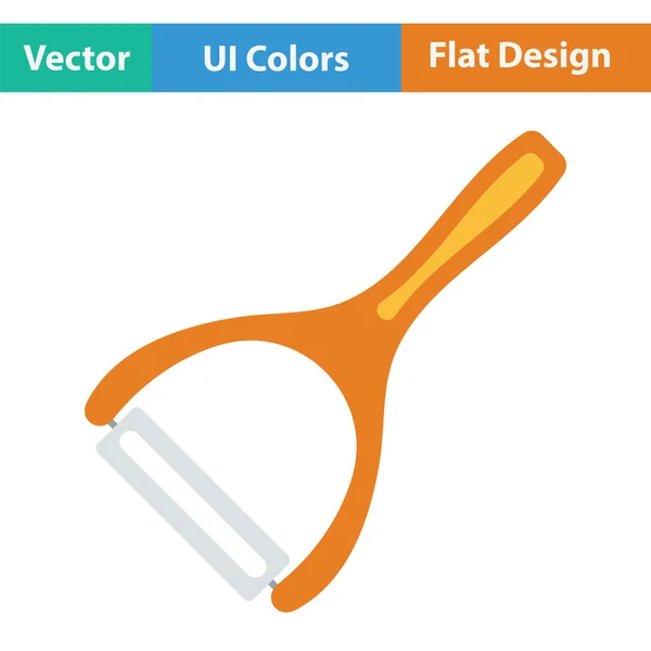 Plantaardige peeler pictogram — Stockvector