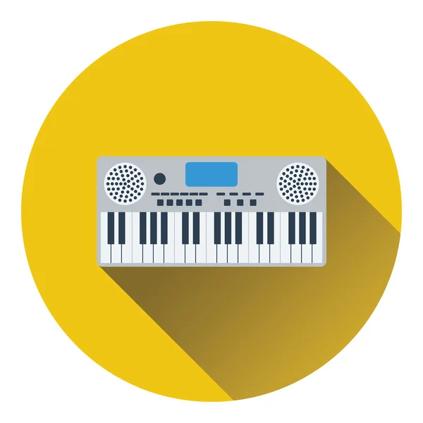 Icono sintetizador de música — Vector de stock