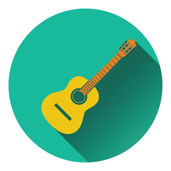 Acoustic guitar icon — Stock Vector