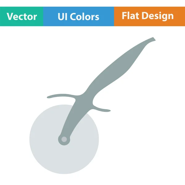 ピザのロール ナイフ アイコン — ストックベクタ