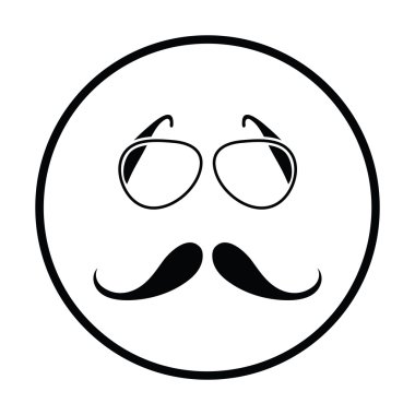 Gözlük ve bıyık simgesi
